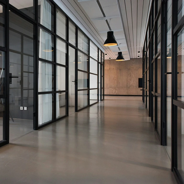 Clean office windows
